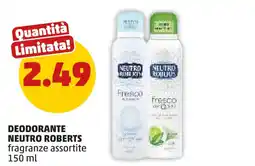 PENNY Deodorante NEUTRO ROBERTS offerta