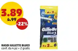 PENNY Rasoi gillette blue3 offerta