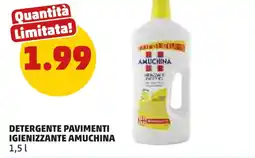PENNY Detergente pavimenti igienizzante AMUCHINA offerta