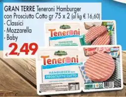 Despar GRAN TERRE Teneroni Hamburger con Prosciutto Cotto offerta