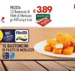 Despar FROSTA 15 Bastoncini di Filetti di Merluzzo offerta