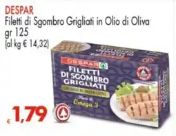 Despar DESPAR Filetti di Sgombro Grigliati in Olio di Oliva offerta