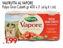 Despar VALFRUTTA AL VAPORE Polpa Gran Cubetti offerta