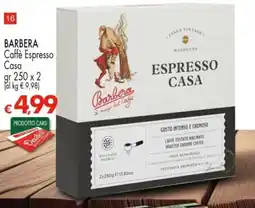 Despar BARBERA Caffè Espresso Casa offerta