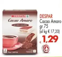Despar DESPAR Cacao Amaro offerta