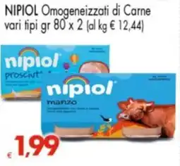 Despar NIPIOL Omogeneizzati d NIPIOL Omogeneizzati di Carne vari tipi offerta