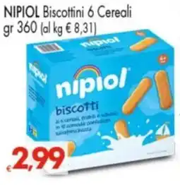 Despar NIPIOL Biscottini 6 Cereali offerta