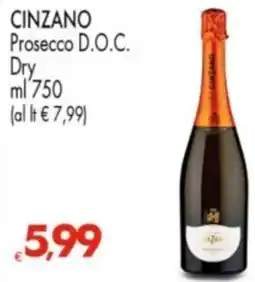 Despar CINZANO Prosecco D.O.C. Dry offerta