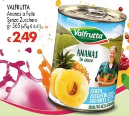 Despar VALFRUTTA Ananas a Fette Senza Zucchero offerta