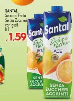 Despar SANTAL Succo di Frutta Senza Zuccheri vari gusti offerta
