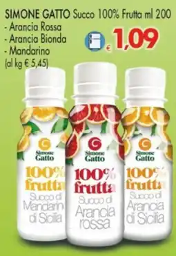 Despar SIMONE GATTO Succo 100% Frutta offerta