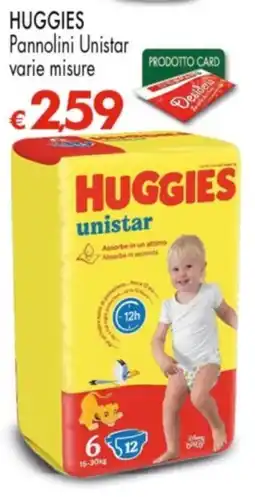Despar HUGGIES Pannolini Unistar varie misure offerta