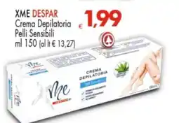 Despar XME DESPAR Crema Depilatoria Pelli Sensibili offerta