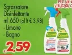 Despar Sgrassatore Disinfettante - Limone -Bagno offerta