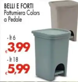 Despar BELLI E FORTI Pattumiera Colors a Pedale offerta
