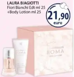 Acqua & Sapone LAURA BIAGIOTTI Fiori Bianchi Edt +Body Lotion offerta