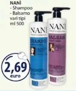 Acqua & Sapone NANÌ -Shampoo - Balsamo vari tipi offerta
