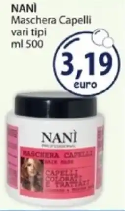Acqua & Sapone NANÌ Maschera Capelli vari tipi offerta