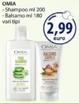 Acqua & Sapone OMIA -Shampoo - Balsamo vari tipi offerta