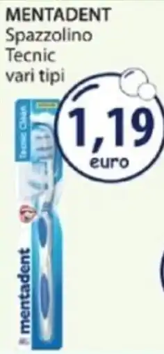 Acqua & Sapone MENTADENT Spazzolino Tecnic vari tipi offerta