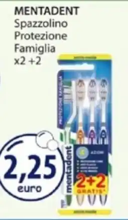 Acqua & Sapone MENTADENT Spazzolino Protezione Famiglia offerta