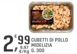 Supermercati Dok Cubetti di pollo midelizia offerta