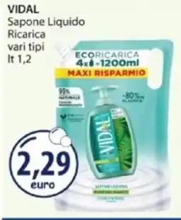 Acqua & Sapone VIDAL Sapone Liquido Ricarica vari tipi offerta