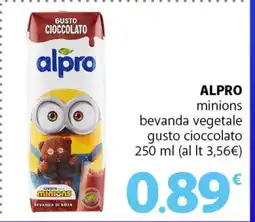 Famila ALPRO minions bevanda vegetale gusto cioccolato offerta