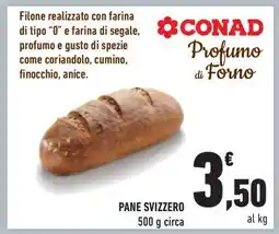 Conad PANE SVIZZERO offerta