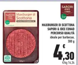 Conad MAXIBURGER DI SCOTTONA offerta