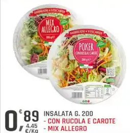 Supermercati Dok Insalata - con rucola e carote mix allegro offerta
