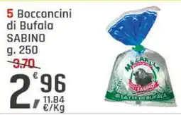 Supermercati Dok 5 bocconcini di bufala sabino offerta