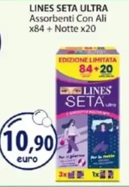 Acqua & Sapone LINES SETA ULTRA Assorbenti Con Ali offerta