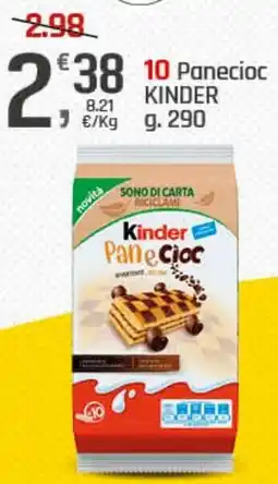 Supermercati Dok 10 panecioc kinder offerta