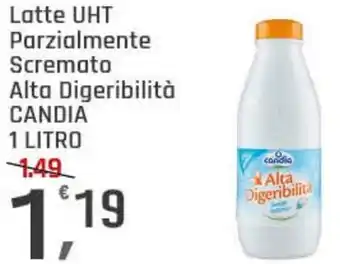 Supermercati Dok Latte uht parzialmente scremato alta digeribilità candia offerta