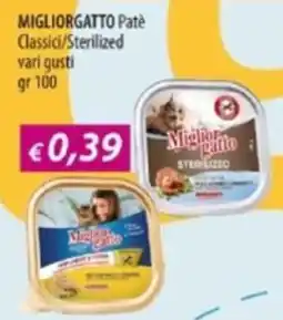 Acqua & Sapone MIGLIORGATTO Pate Classici/Sterilized vari gusti offerta