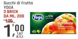Supermercati Dok Succhi di frutta yoga 3 brick da offerta