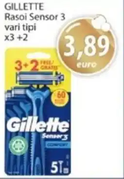 Acqua & Sapone GILLETTE Rasoi Sensor 3 vari tipi offerta