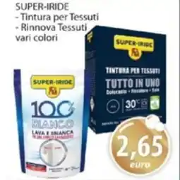 Acqua & Sapone SUPER-IRIDE - Tintura per Tessuti - Rinnova Tessuti vari colori offerta