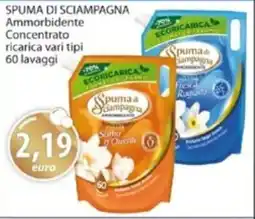 Acqua & Sapone SPUMA DI SCIAMPAGNA Ammorbidente Concentrato ricarica offerta
