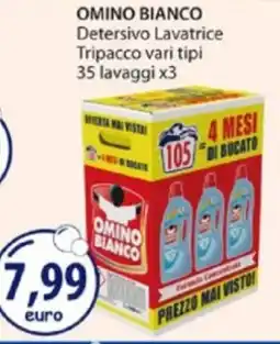 Acqua & Sapone OMINO BIANCO Detersivo Lavatrice Tripacco offerta