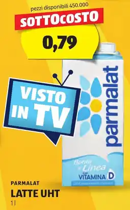 ALDI Parmalat latte uht offerta