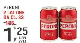 Supermercati Dok Peroni 2 lattine da offerta