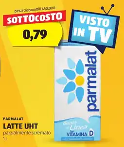 ALDI Parmalat latte uht parzialmente scremato offerta