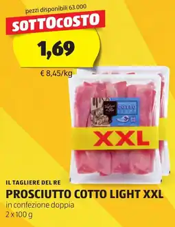 ALDI Il tagliere del re prosciutto cotto light xxl offerta