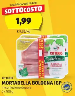 ALDI Citterio mortadella bologna igp offerta