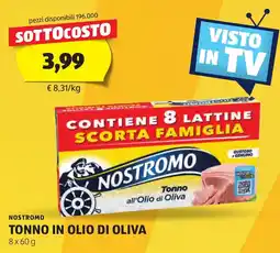 ALDI Nostromo tonno in olio di oliva offerta