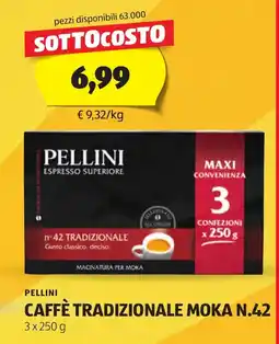 ALDI Pellini caffè tradizionale moka n.42 offerta