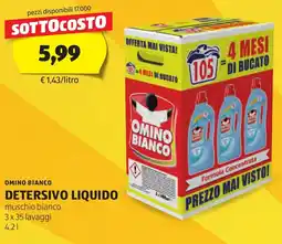 ALDI Omino bianco detersivo liquido offerta