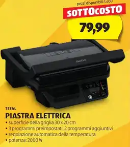 ALDI Tefal piastra elettrica offerta